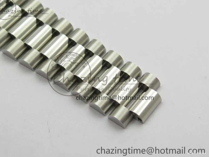 0417 Day Date 40mm SS BP Maker Best Edition Diamond Bezel Blue Dial Arabic Markers On SS Bracelet A Lightweight 2883